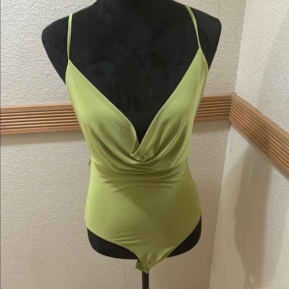 meraki Tops - Meraki Lime Green Women's bodysuit Size L